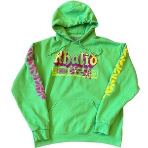 Khalid 915 To The World 2023 Tour Hoodie Sweatshirt Kiwi Green Unisex Large